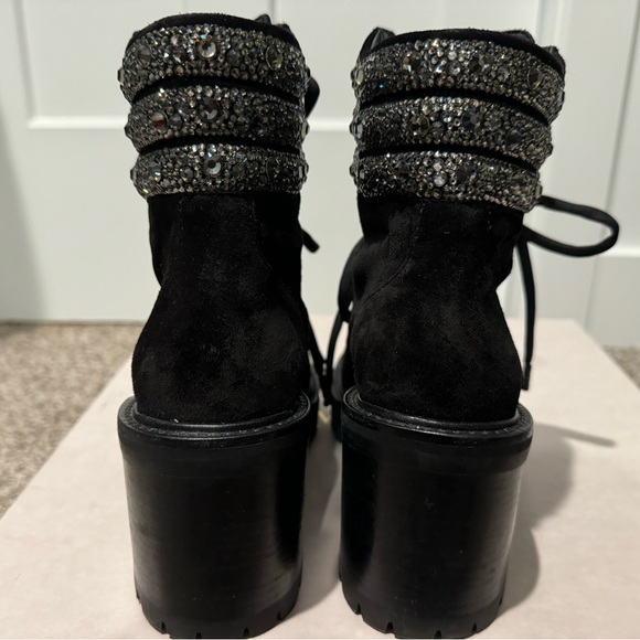 Jimmy Choo Crosta Suede with Crystal Puff - Picture 6 of 8